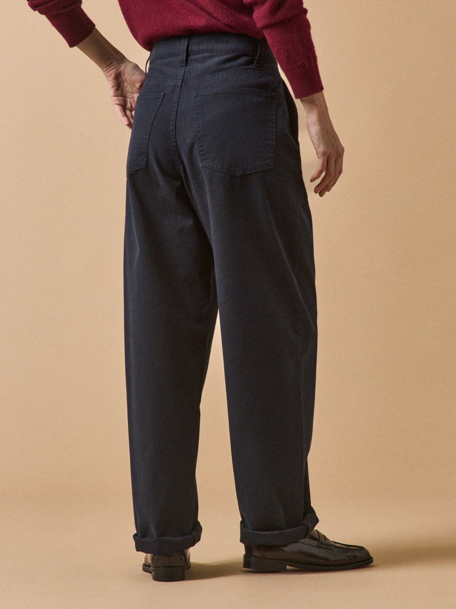 Pantalon carotte twill coton femme Céléstine – Image 4