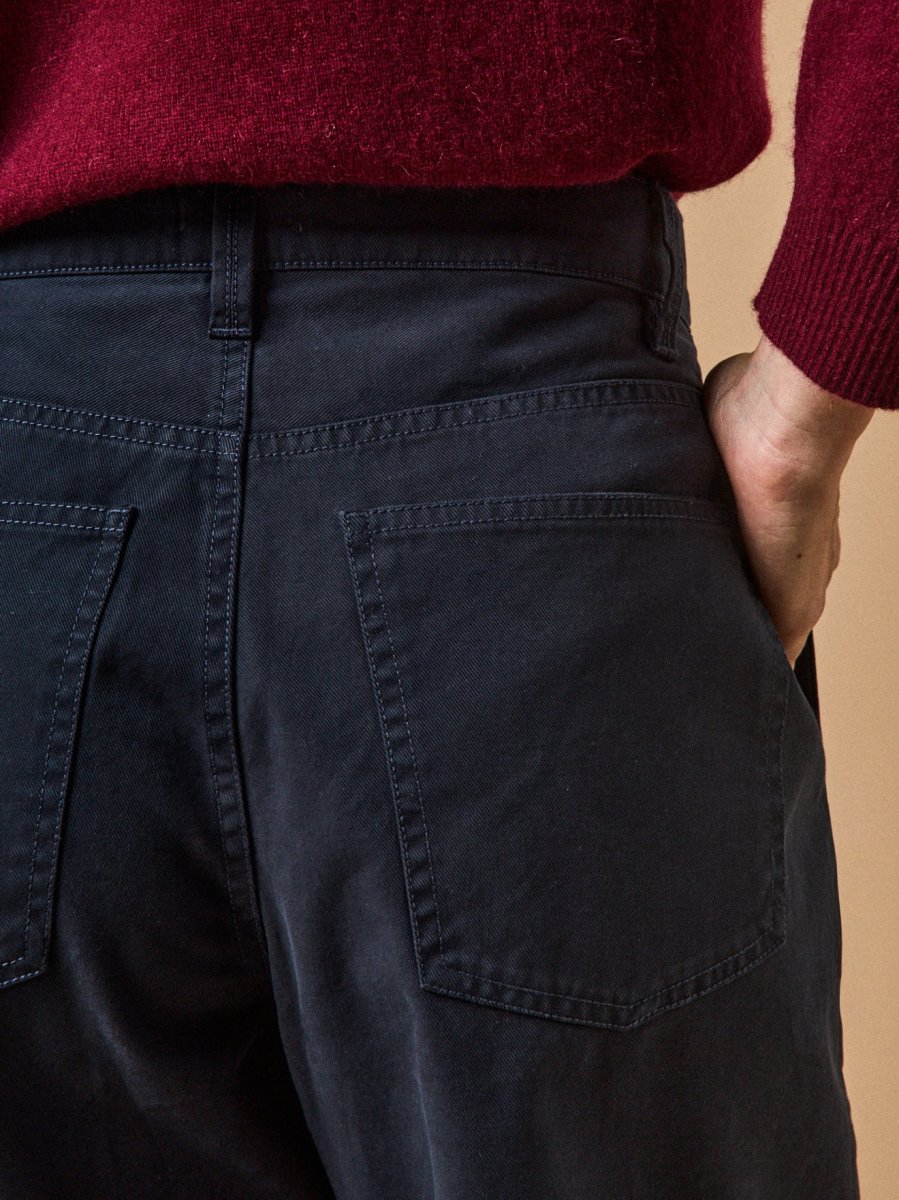 Pantalon carotte twill coton femme Céléstine – Image 6