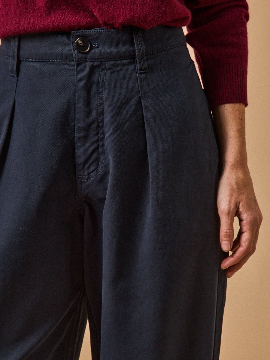 Pantalon carotte twill coton femme Céléstine – Image 5