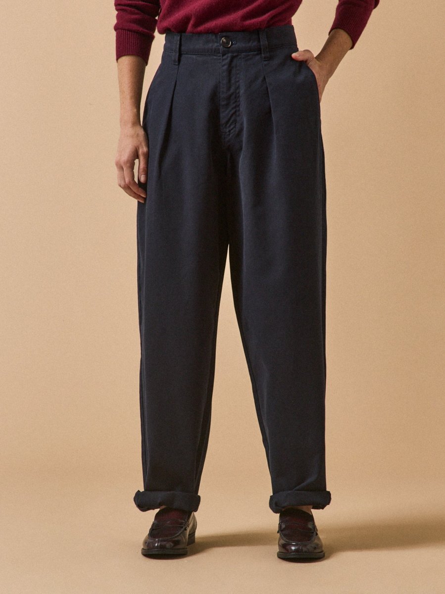 Pantalon carotte twill coton femme Céléstine