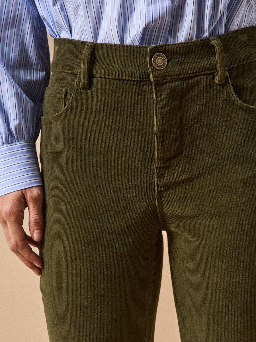 Pantalon slim velours milleraies femme Chloé – Image 4