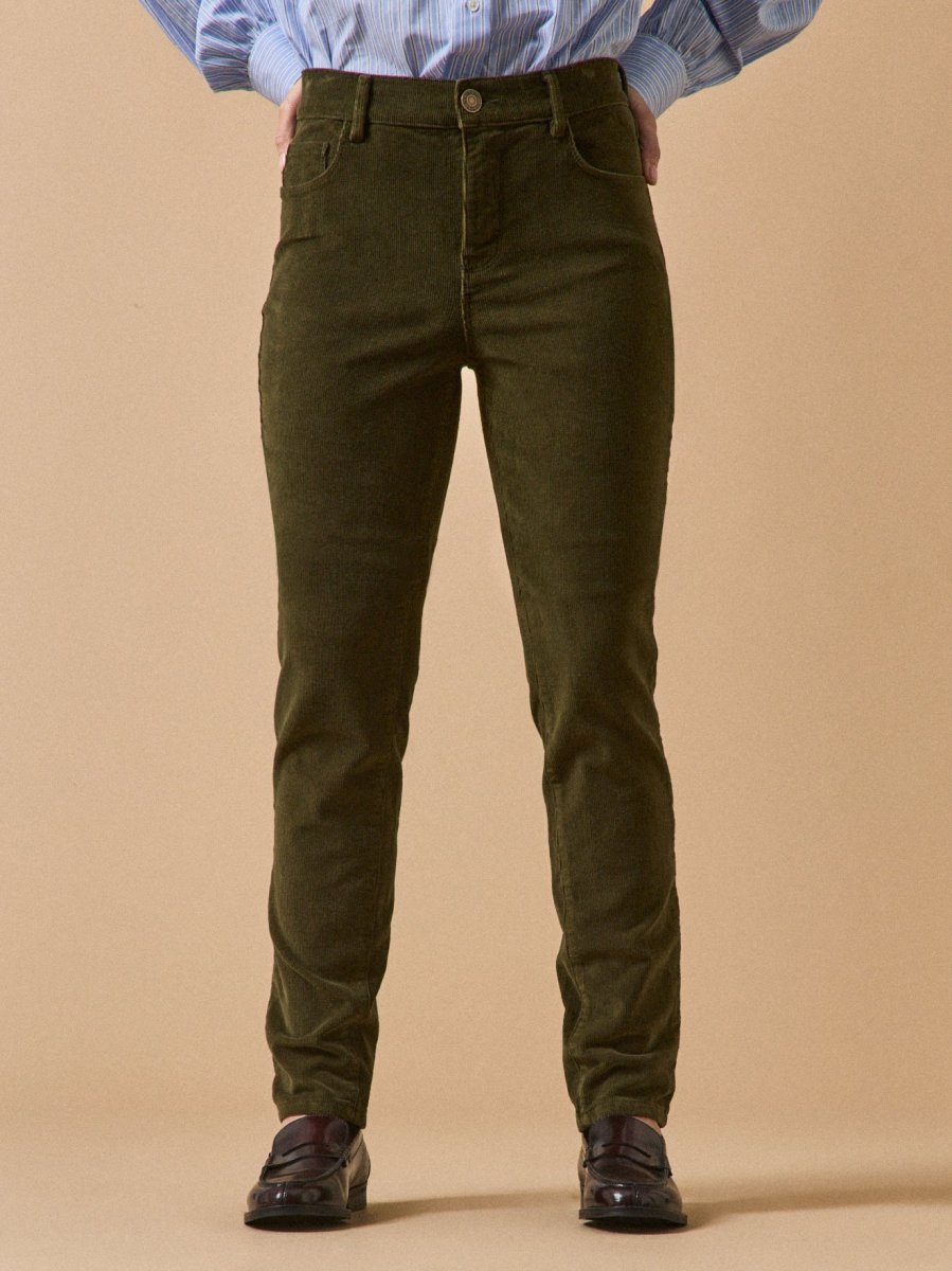 Pantalon slim velours milleraies femme Chloé – Image 2