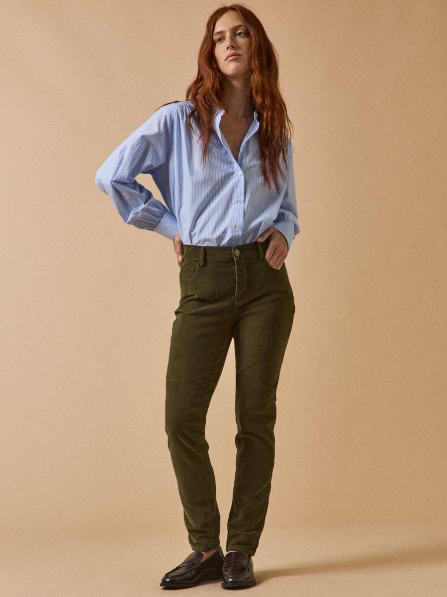 Pantalon slim velours milleraies femme Chloé – Image 7