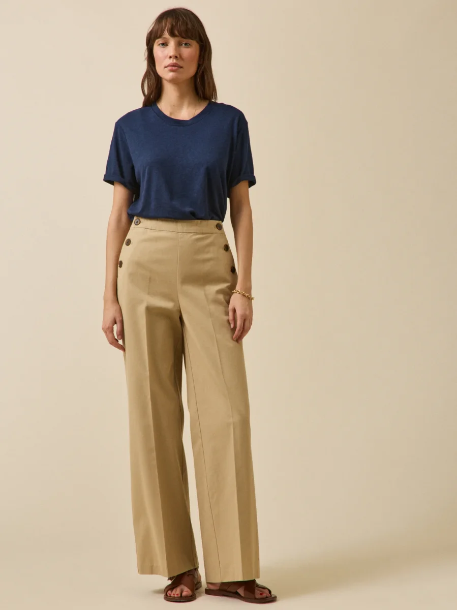 Pantalon large à pont femme Maé – Image 5