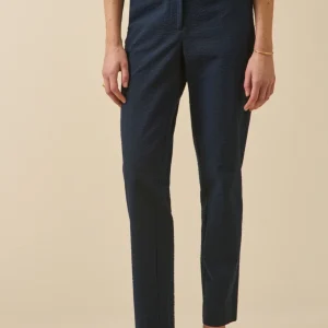 Pantalon cigarette seersucker femme Julie