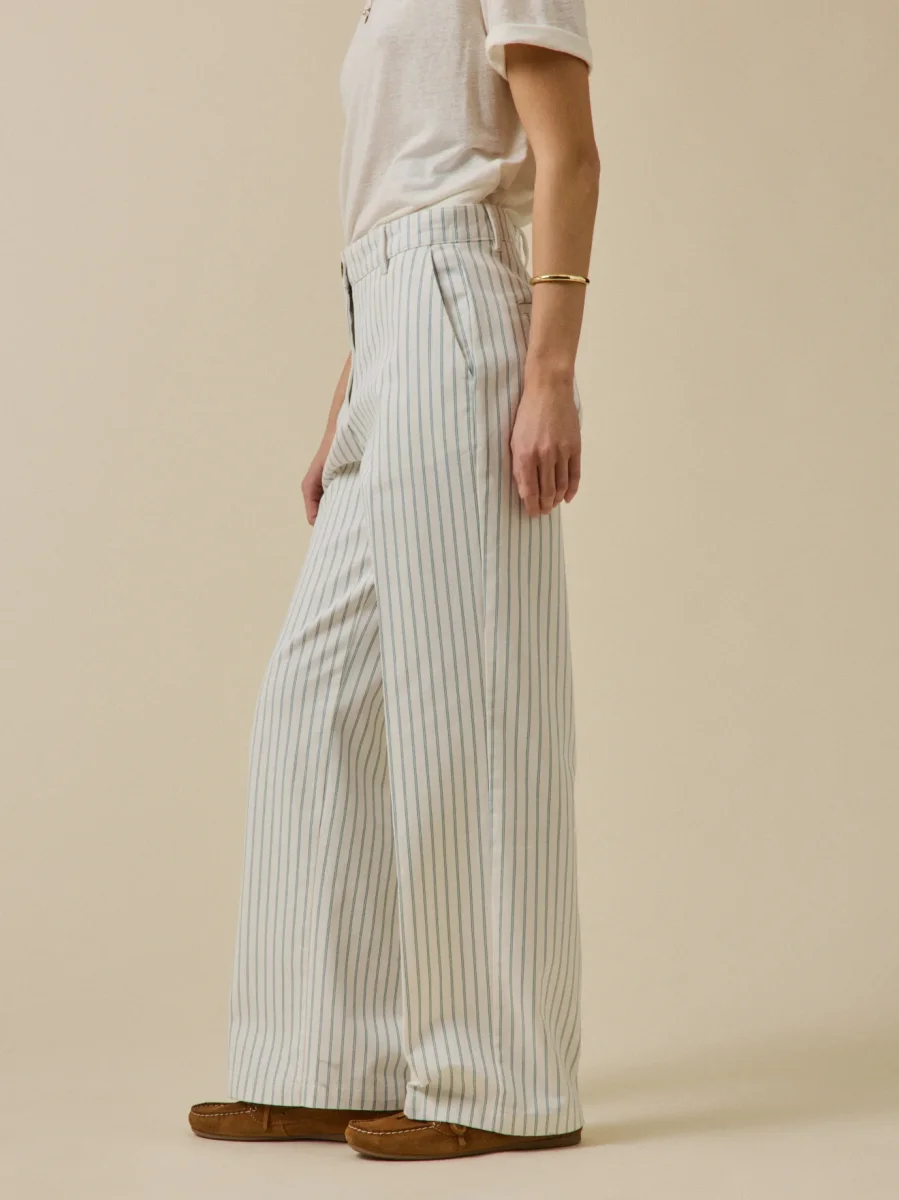 Pantalon large rayé femme Clara – Image 6