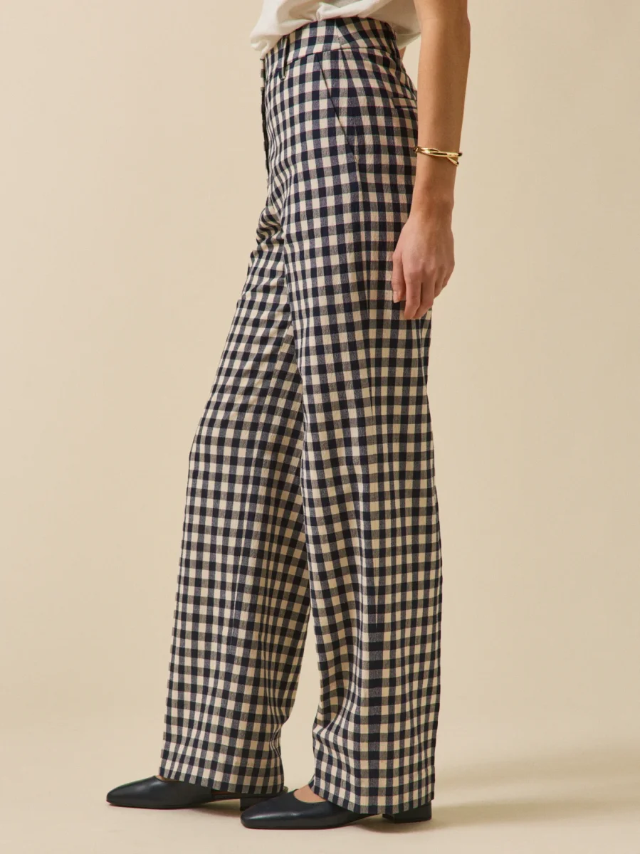 Pantalon tailleur vichy femme Juliette – Image 6