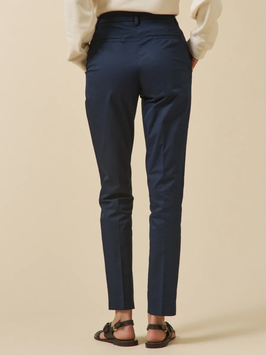 Pantalon cigarette satin de coton femme Eve – Image 3