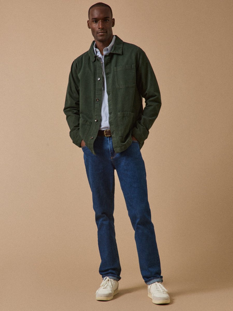 Veste worker homme twill coton recyclé – Image 8