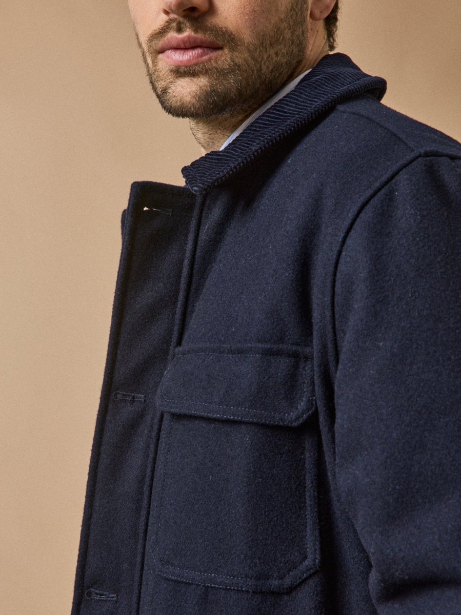 Blouson aviateur chaud lainage homme – Image 6