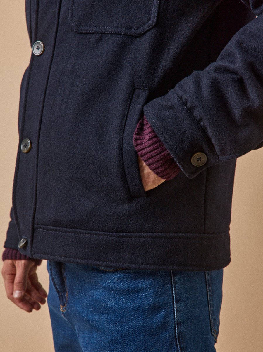 Blouson aviateur chaud lainage homme – Image 7