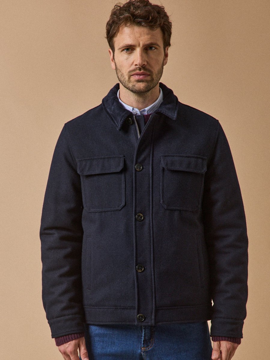 Blouson aviateur chaud lainage homme – Image 3