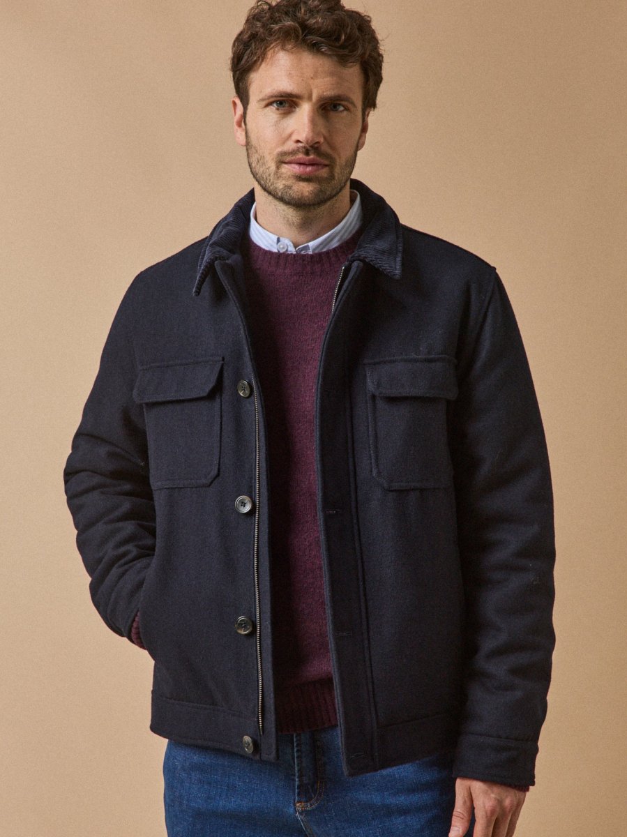 Blouson aviateur chaud lainage homme – Image 2