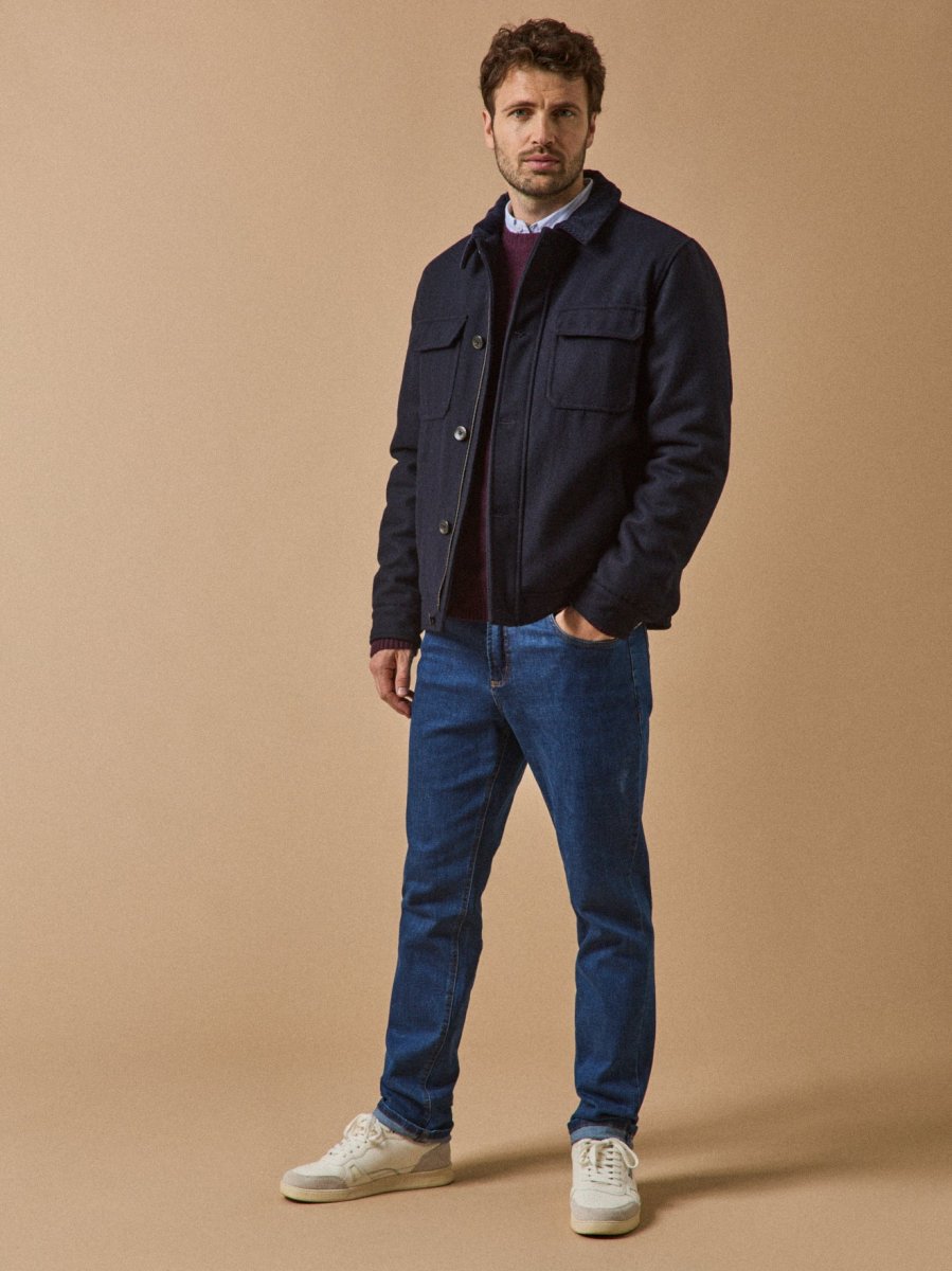 Blouson aviateur chaud lainage homme – Image 9