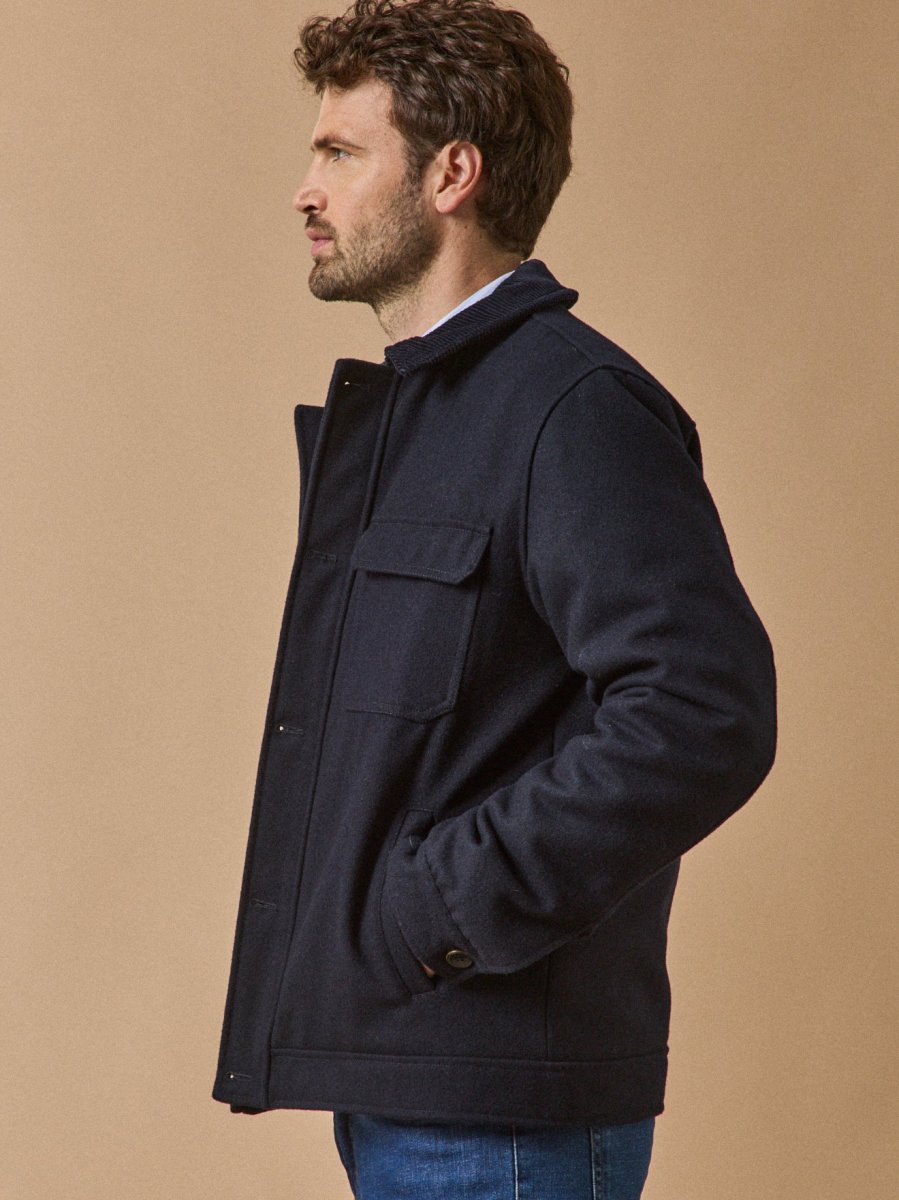 Blouson aviateur chaud lainage homme – Image 8