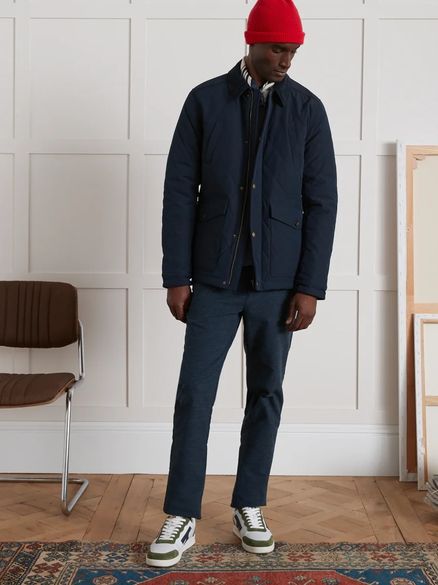 Veste matelassée homme col velours – Image 7