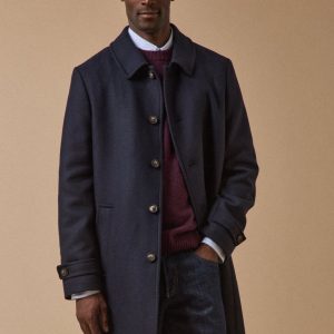 Manteau pardessus lainage homme