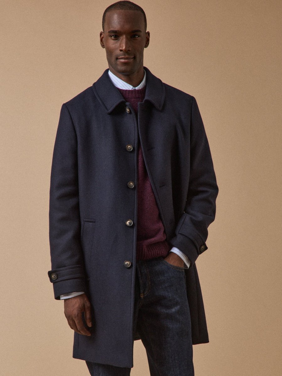 Manteau pardessus lainage homme