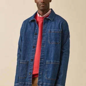 Veste worker homme denim coton recyclé