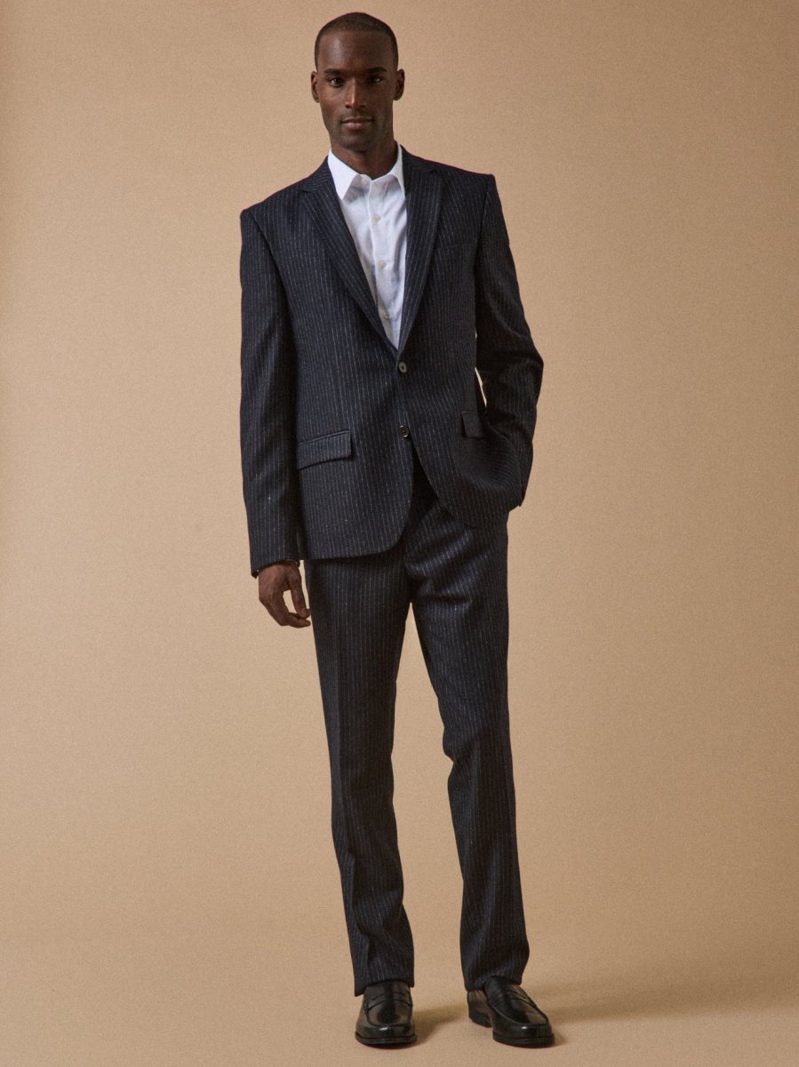 Veste de costume lainage rayé homme – Image 7