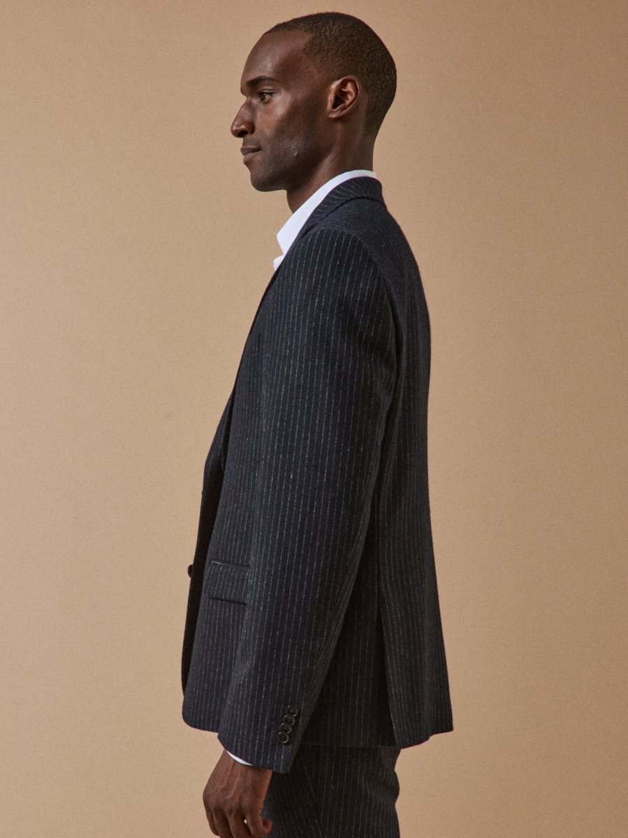 Veste de costume lainage rayé homme – Image 6