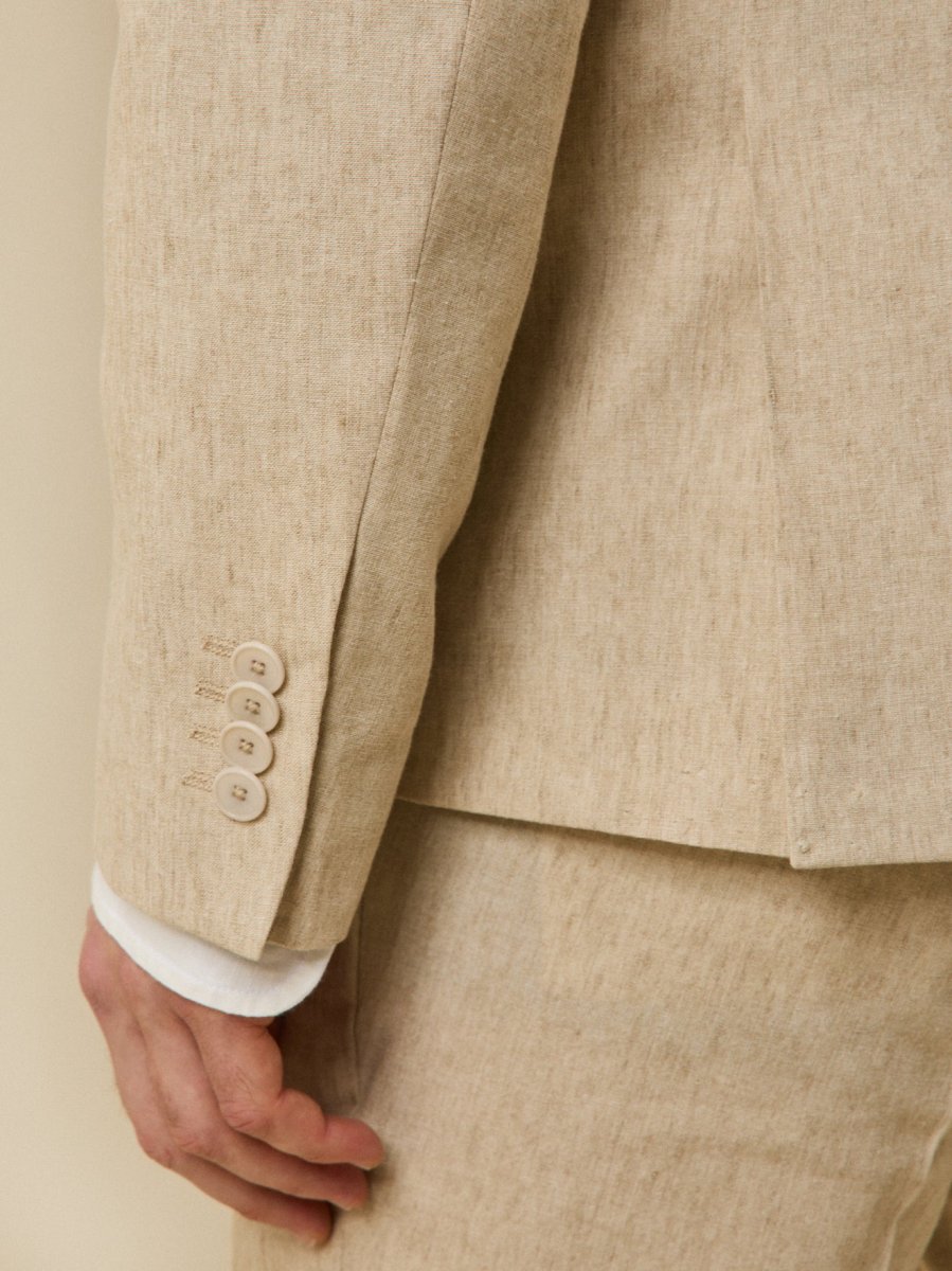 Veste de costume homme lin mélangé – Image 5