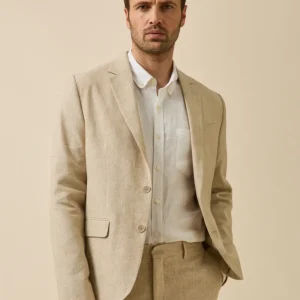 Veste de costume homme lin mélangé