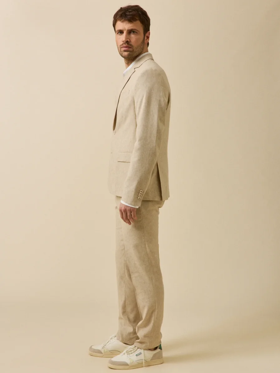 Veste de costume homme lin mélangé – Image 6