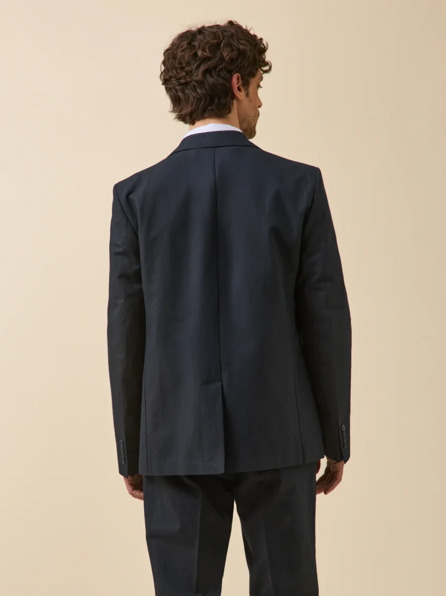 Veste de costume homme coton et lin – Image 3
