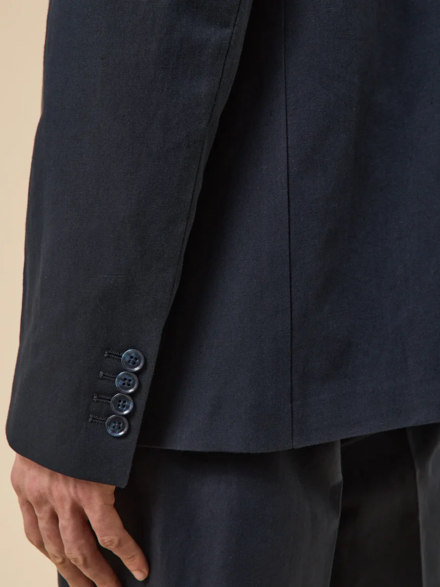 Veste de costume homme coton et lin – Image 5
