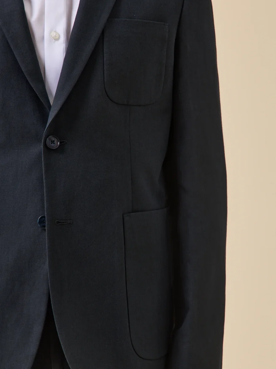 Veste de costume homme coton et lin – Image 4