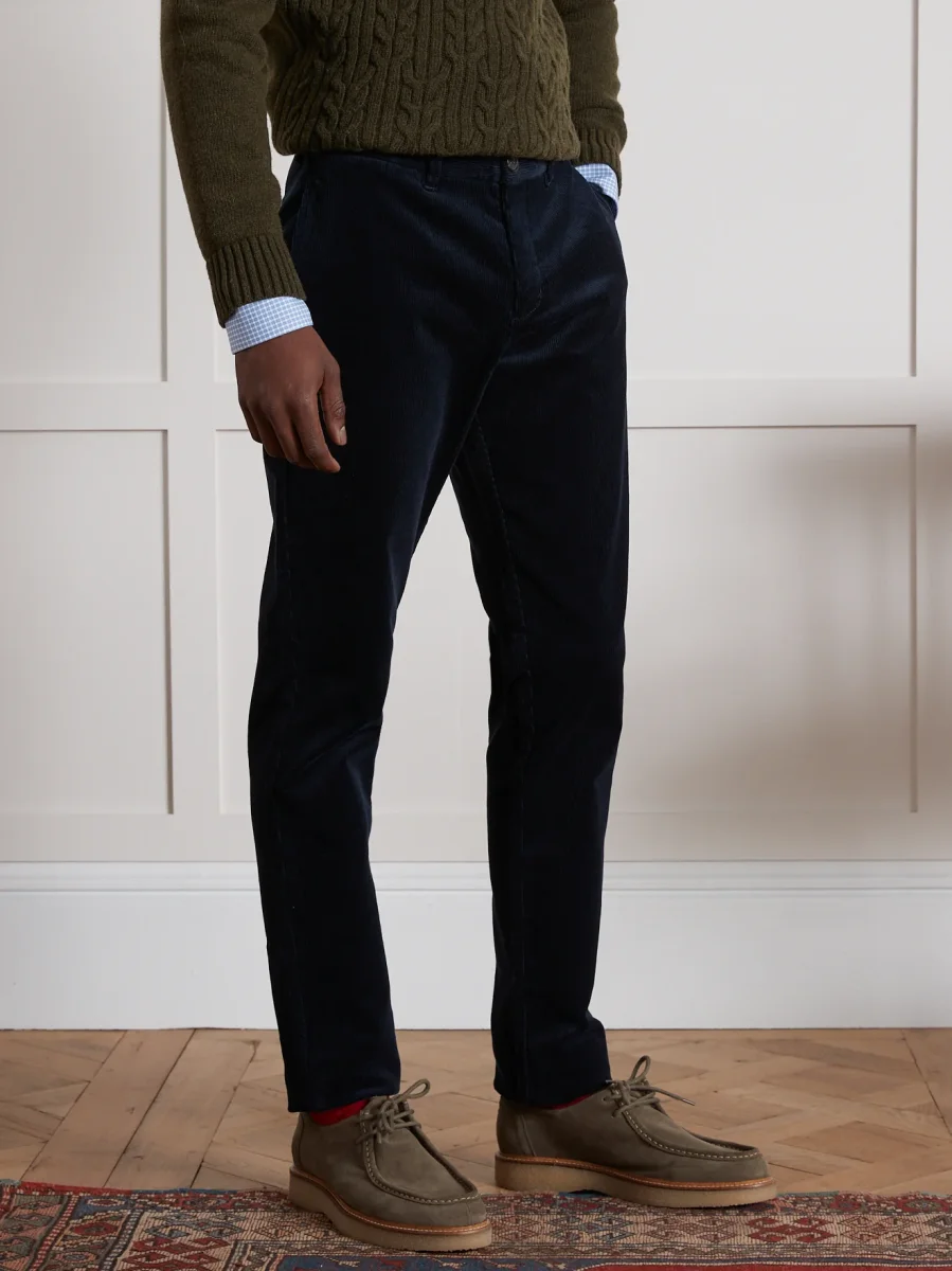 Chino velours regular homme