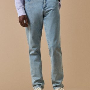 Jean regular homme - coton bio, délavage écoresponsable