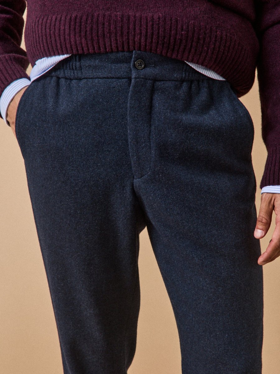 Pantalon taille élastiquée lainage homme – Image 5