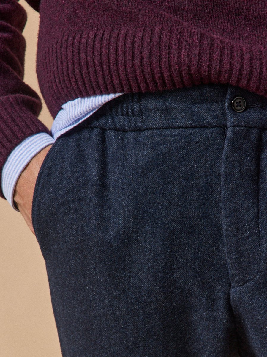 Pantalon taille élastiquée lainage homme – Image 4