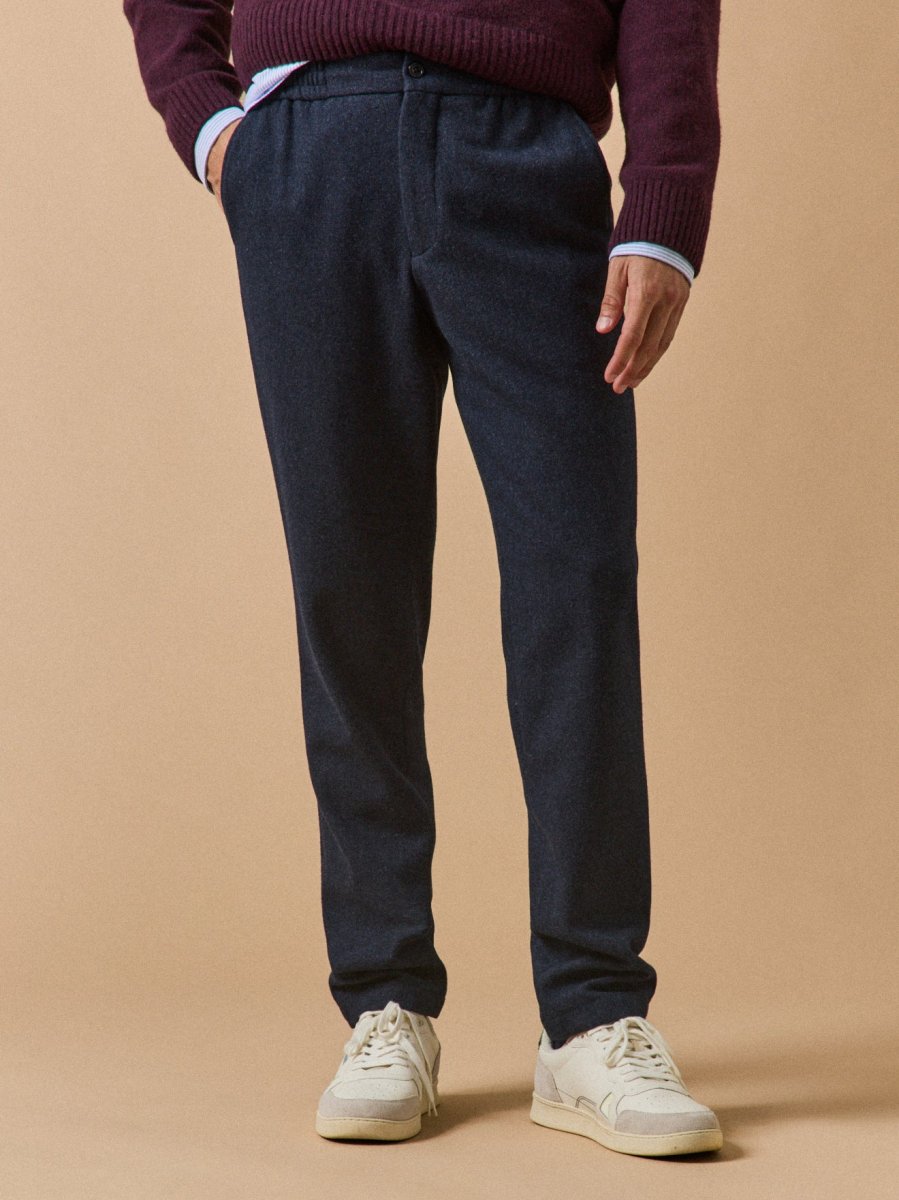 Pantalon taille élastiquée lainage homme – Image 2