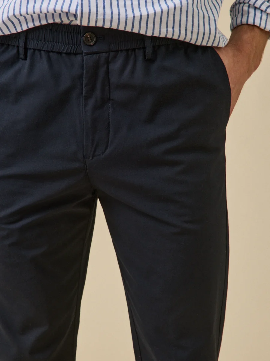 Pantalon taille élastiquée popeline craquante homme – Image 4