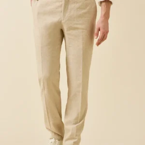 Pantalon de costume homme lin mélangé