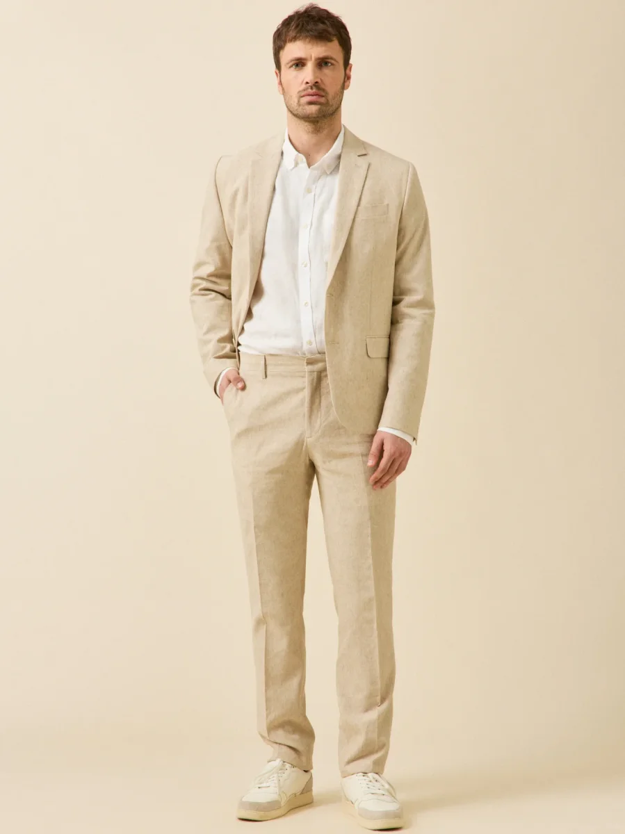 Pantalon de costume homme lin mélangé – Image 6