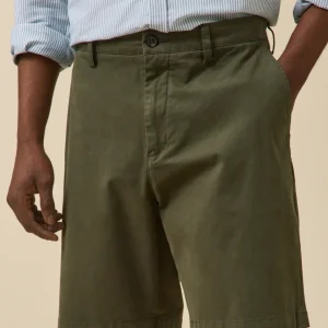 Bermuda chino homme coton stretch