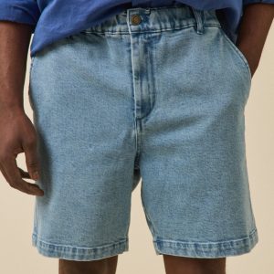 Bermuda taille élastiquée homme coton biologique