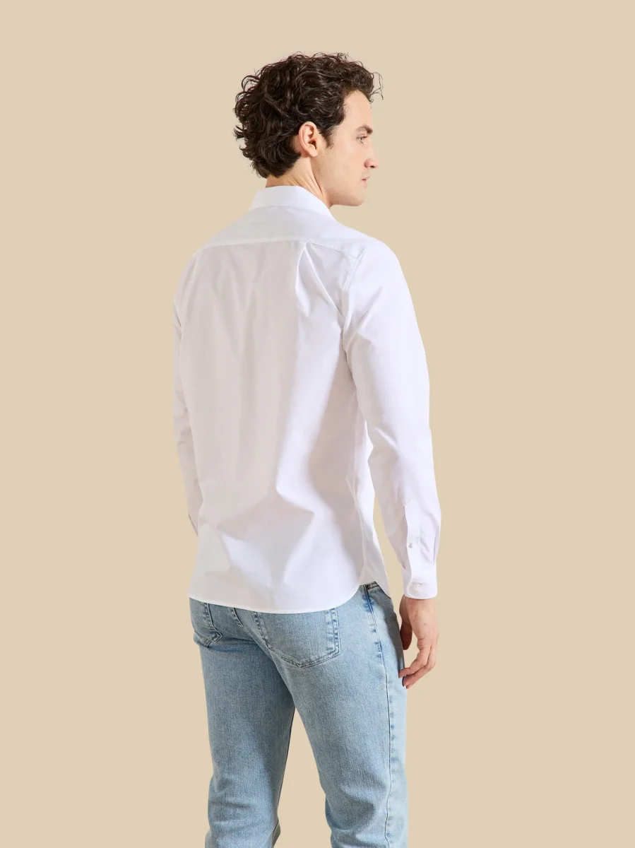 Chemise Regular Fit homme popeline unie easy care – Image 3