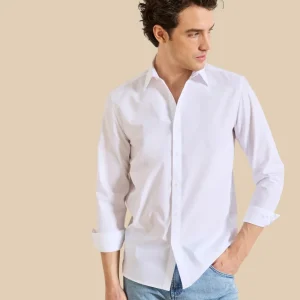 Chemise Regular Fit homme popeline unie easy care