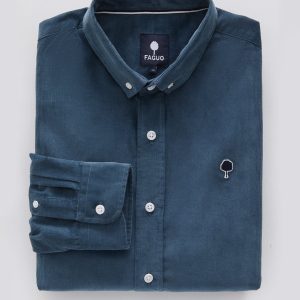 Chemise velours milleraies Ivoy homme - Collection Faguo