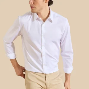 Chemise unie coton twill Regular Fit homme non iron