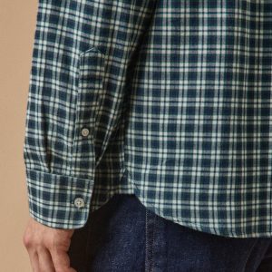 Chemise flanelle carreaux homme coupe contemporaine