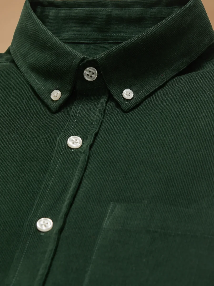 Chemise velours homme coupe contemporaine – Image 8