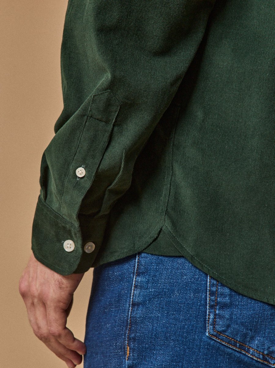 Chemise velours homme coupe contemporaine – Image 5