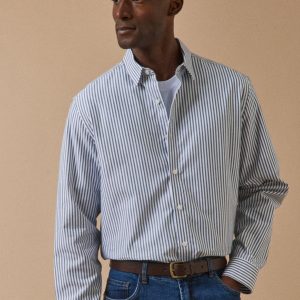 Chemise rayée homme coupe contemporaine