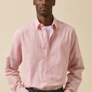 Chemise rayée homme coupe contemporaine